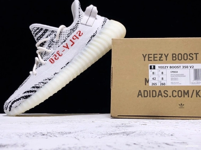 Black CP9654 White Zebra Boost Adidas V2 350 Yeezy 1123
